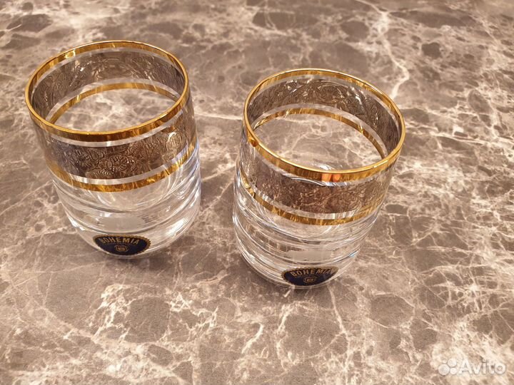 Стаканы д/виски Ideal панто платина Чехия Богемия