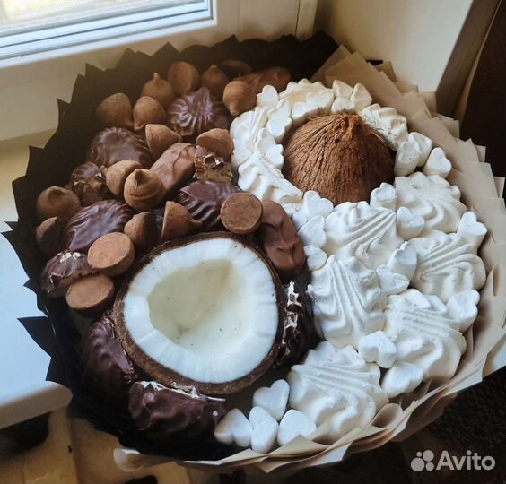 Сладкий съедобный букет инь янь