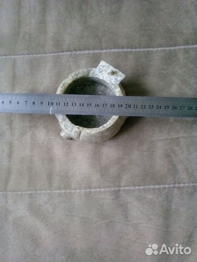 Пепельница самодльная из камня