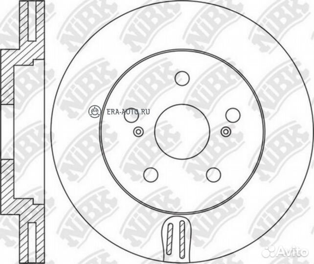 Nibk RN1617 Диск тормозной