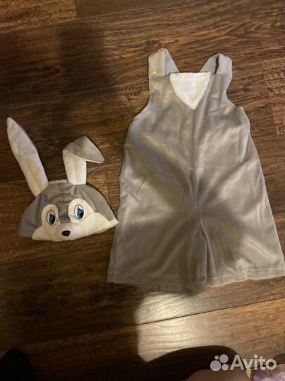 Новогодний костюм зайчика 98-110