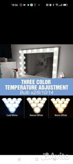 Лампочки на зеркало