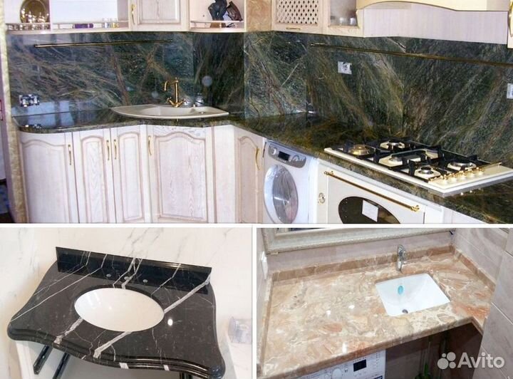 Столешница новая, под заказ, из камня