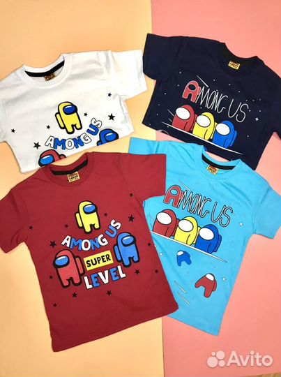 Футболка 86-116 новая Among Us (Амонг Ас)