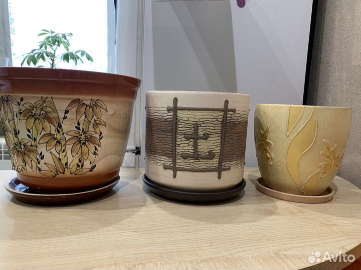 Горшки керамические для цветов