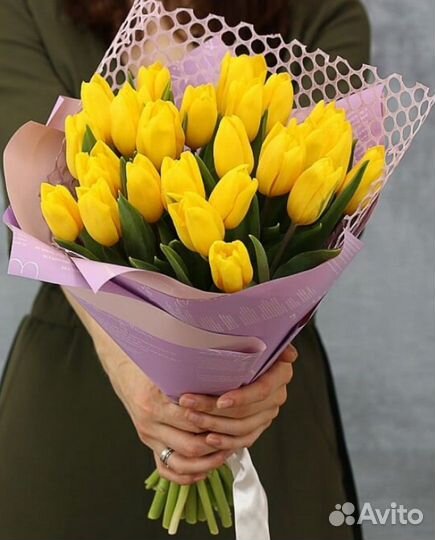 Букет тюльпанов цветы