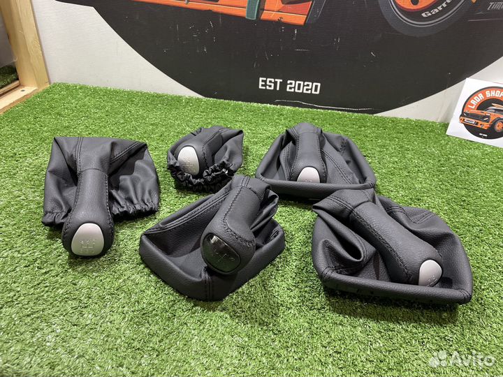 Ручка кпп с чехлом в стиле 