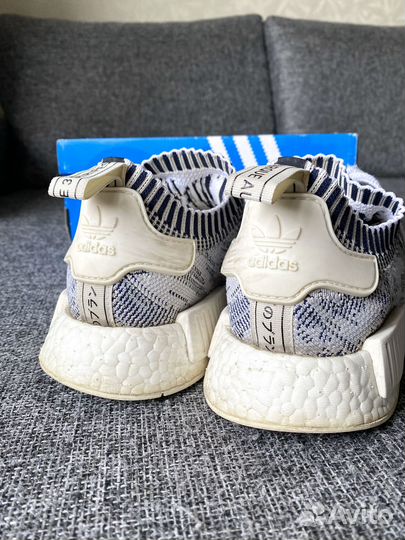 Adidas NMD Легкие кроссовки на лето белые 41,5