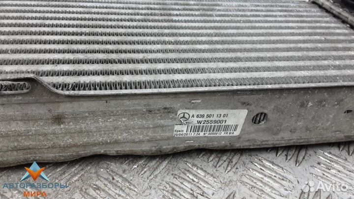 Радиатор интеркулера Mercedes-Benz Vito W639 рест
