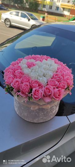 Букет роз сердце