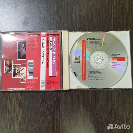 Metallica. Nirvana. Коллекция фирменные CD Japan
