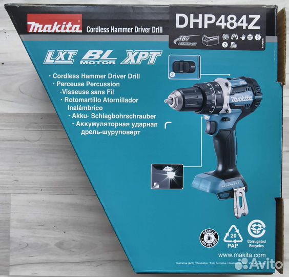 Makita DHP484Z LXT аккумуляторный ударный шурупове