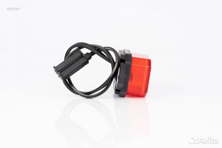 Fristom FT001ciiiled Фонарь габаритный LED красного цвета с коротким кронштейном, светоотражателем и