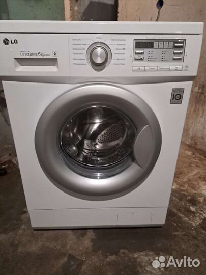 LG direct drive 6kg 2021г.в сост.нового
