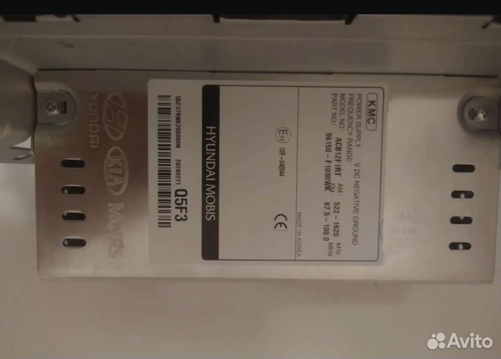 Штатная магнитола Kia sportage