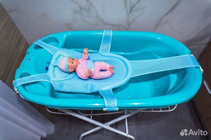 Ванночка для купания + гамак для малыша