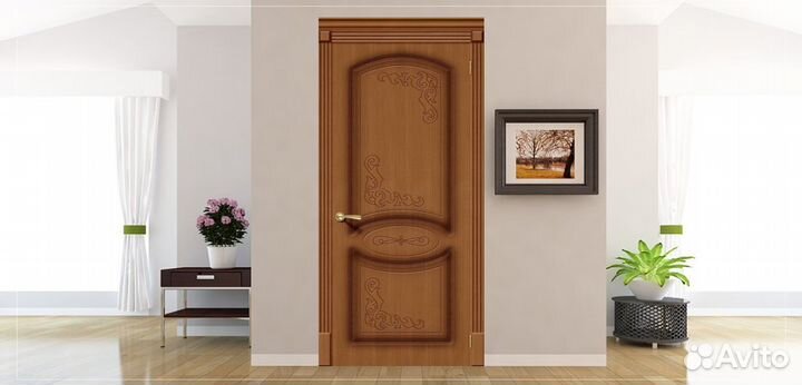 Двери межкомнатные Азалия. Шпон. Ф-11 (Орех)