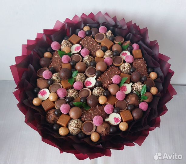 Съедобные букеты из конфет (сладкие букеты)