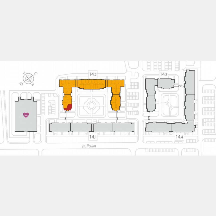 3-к. квартира, 82,3 м², 1/8 эт.