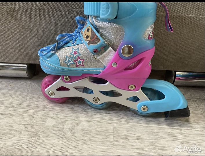 Роликовые коньки детские раздвижные лол