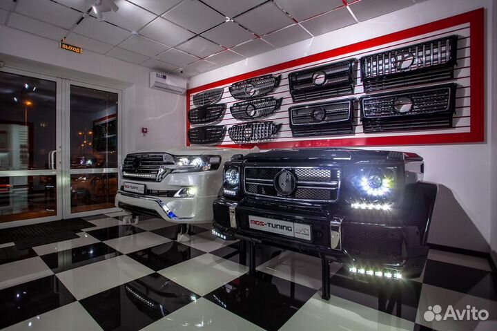 Решетка радиатора на Mercedes W204 Diamond Silver