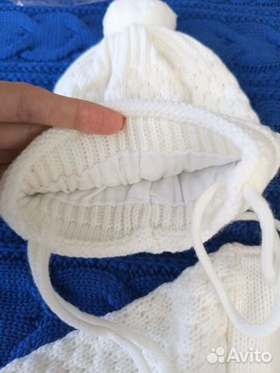 Комбинезон для новорожденного с шапочкой