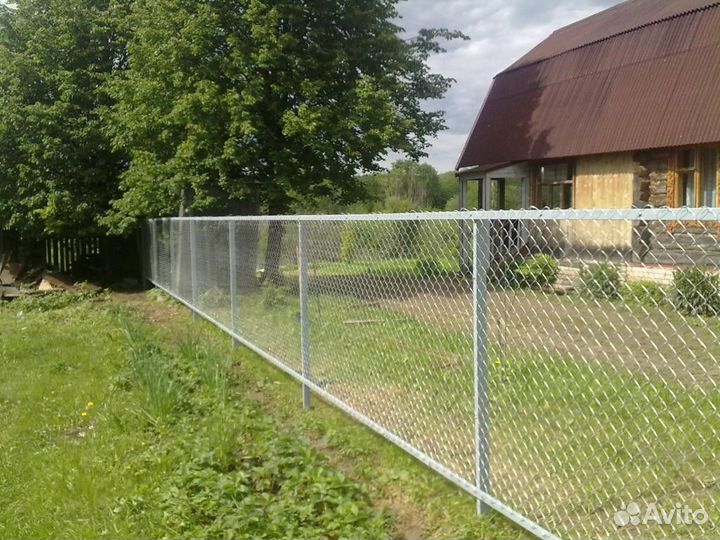 Забор сетка рабица