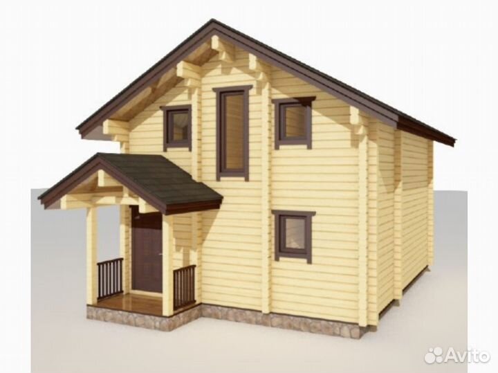 Домокомплекты из клееного бруса 8,04х6,14 м