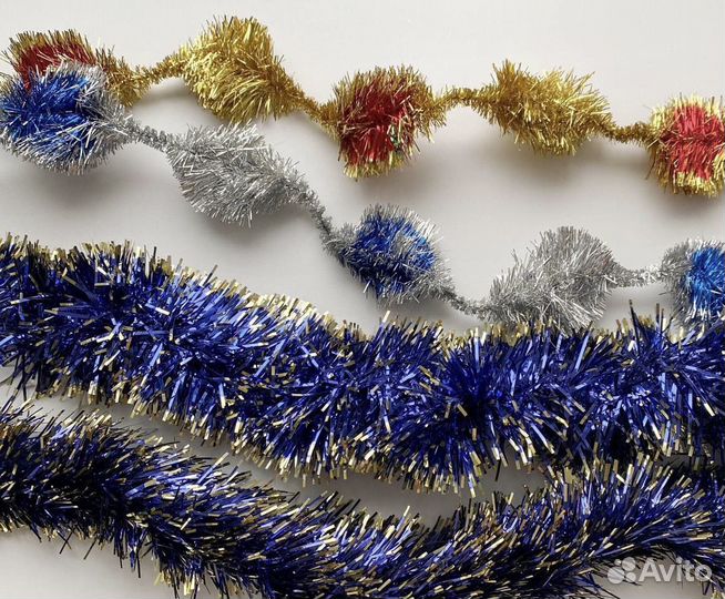 Новогодние украшения на елку пакетом