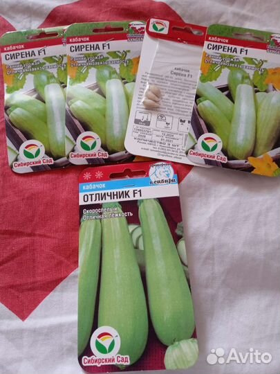 Семена кабачков, для рассады кабачков