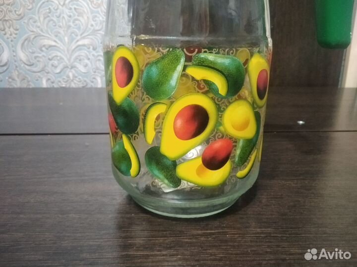 Кувшин стеклянный с крышкой