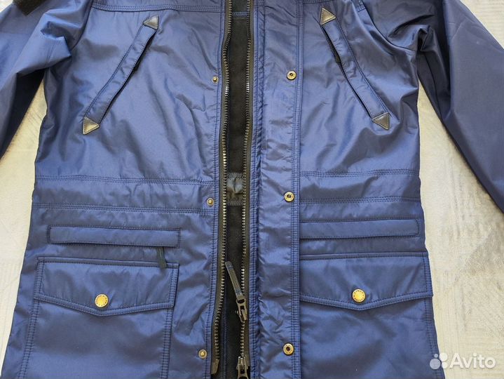 Плащ офисный военный синий новый р.48