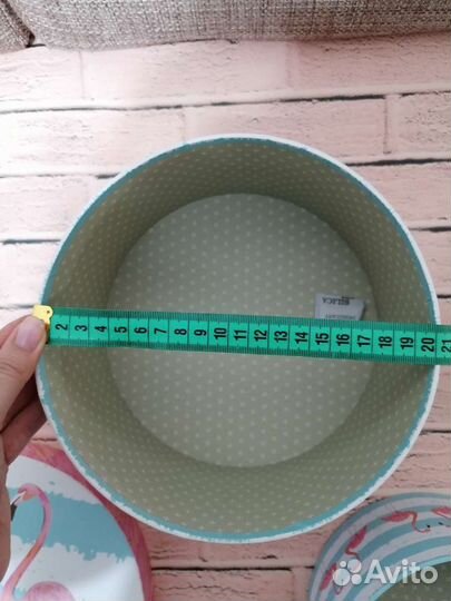 Коробка подарочная Фламинго 1-3 шт разного размера