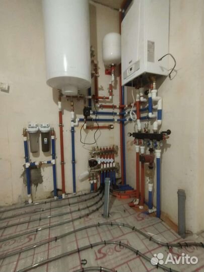 Монтаж отопления, тёплых полов частный мастер