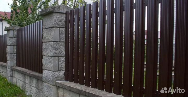 Забор из евроштакетника,ворота, калитки качественн