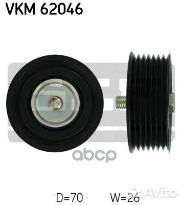 Ролик натяжителя приводного ремня SKF VKM 62046