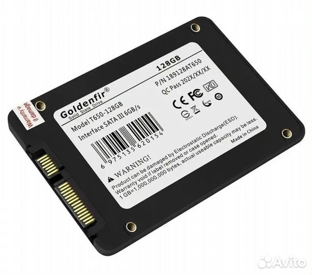 SSD-диск Goldenfir 2.5 T650 black SSD 128GB