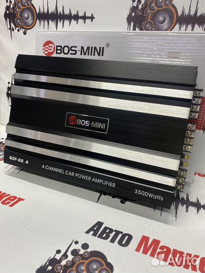 Усилитель автомобильный 4х канальный Bos-Mini