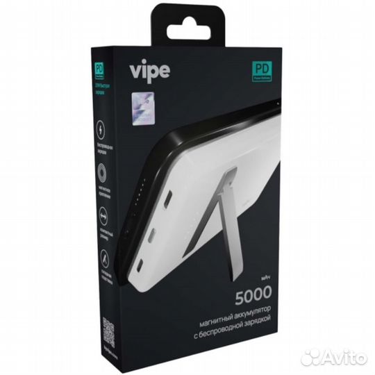 Внешний аккумулятор с беспроводной зарядкой