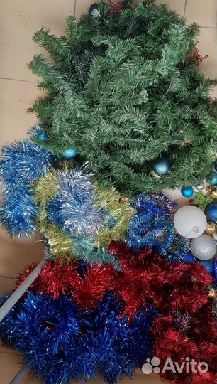 Елка искусственная,шлейф,гирлянда