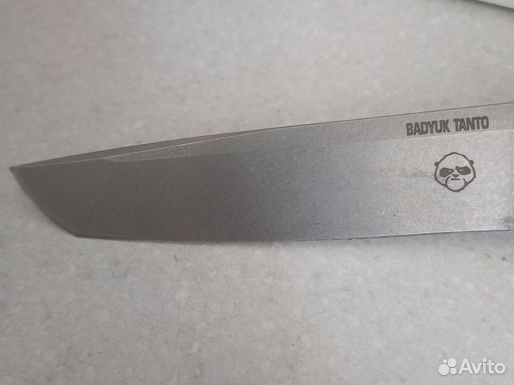 Нож Танто Бадюк Stonewash, сталь D2