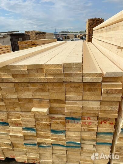 Доска обрезная 25х100х6000мм 1 сорт ГОСТ