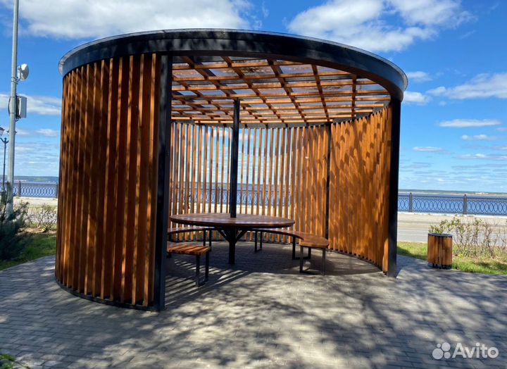 Аренда беседки с мангалом на берегу Волги