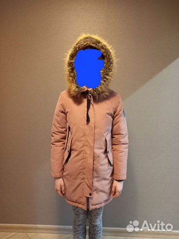 Зимняя куртка-парка для девочки на рост 164