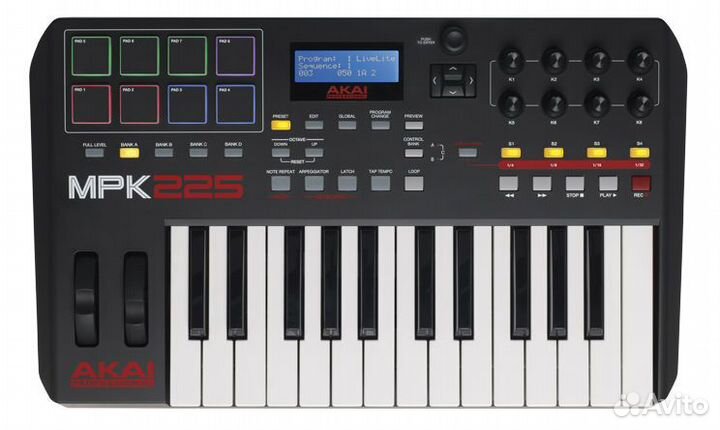 Akai PRO MPK225 миди клавиатура Новая Гарантия