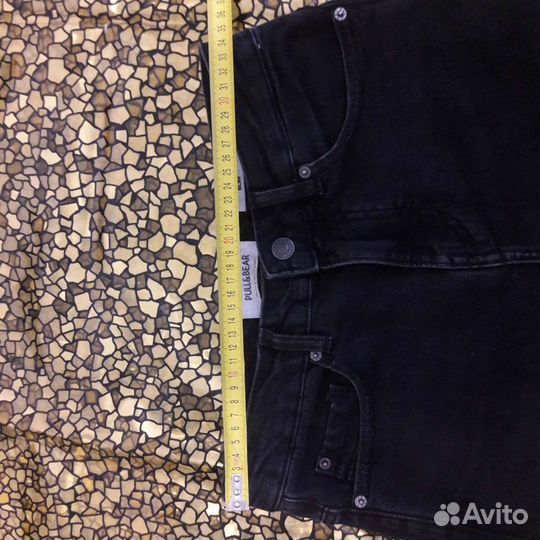 Шорты джинсовые чёрные на подростка pull&bear