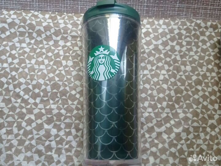 Новый Starbucks Тамблер Изумрудный Оригинал Русалк