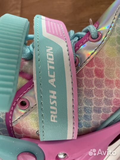 Роликовые коньки детские размер 34-37