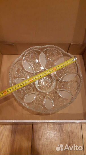 Ваза для фруктов, бокалы хрусталь