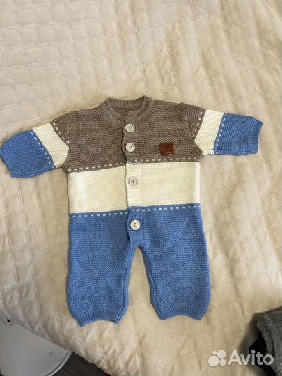 Вязаный комбинезон 56-62